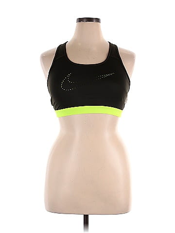 Nike Color Block Graphic Green Sports Bra Size XL - 60% off