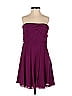Express 100% Polyester Solid Purple Cocktail Dress Size 2 - photo 1