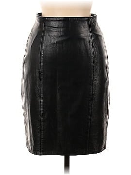 Lillie Rubin Faux Leather Skirt (view 1)