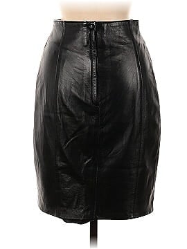 Lillie Rubin Faux Leather Skirt (view 2)