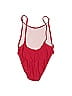 Dippin Daisy's Swimwear Graphic Acid Wash Print Red One Piece Swimsuit Size M - photo 2