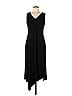 Spense Solid Black Casual Dress Size L - photo 1