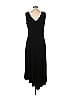Spense Solid Black Casual Dress Size L - photo 2