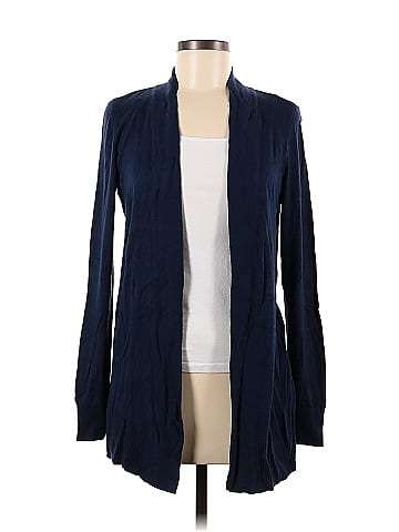 Lucky Brand Color Block Solid Navy Blue Cardigan Size XS - 71% off