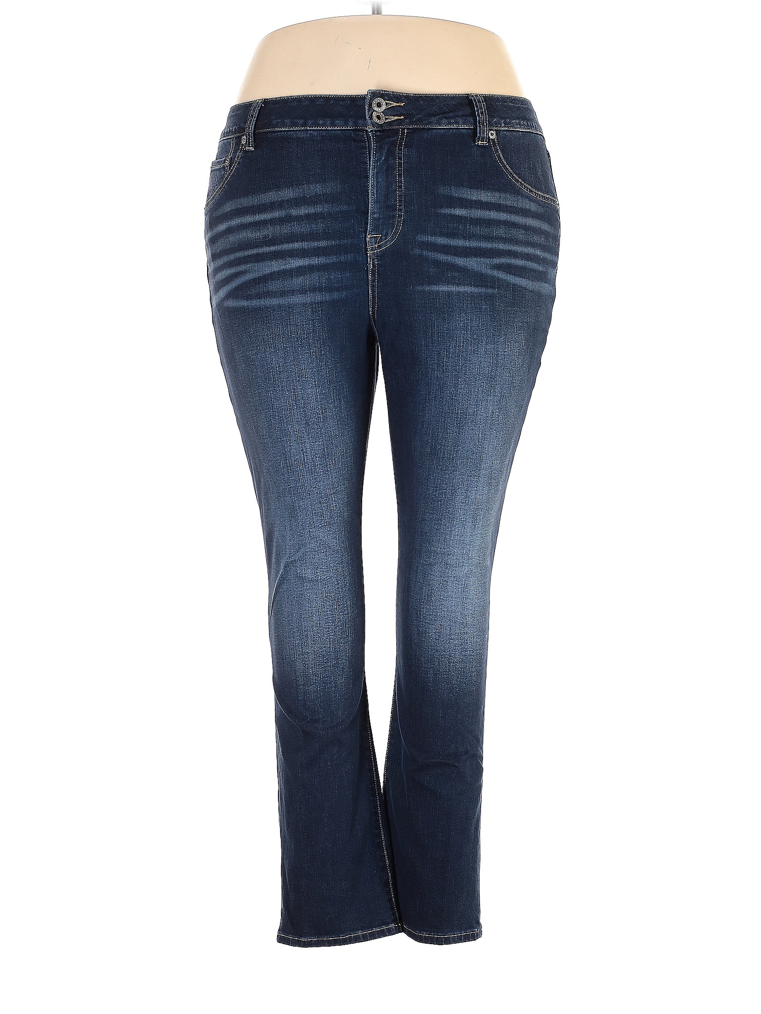 Lucky Brand Solid Blue Jeans Size 00 - 78% off