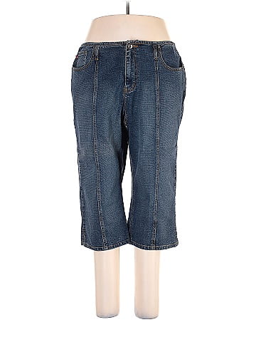 Zana Di Jeans Solid Blue Jeans Size 18 (Plus) - 28% off | ThredUp