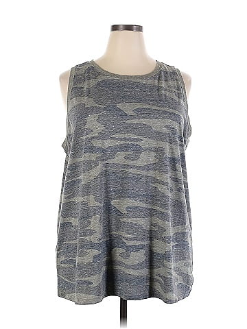 Torrid Camo Gray Sleeveless T-Shirt Size 4X Plus (4) (Plus) - 56% off