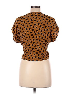 Madewell Sash-Tie Wrap Top in Painted Spots (view 2)