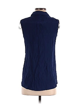 NY Collection Sleeveless Button-Down Shirt (view 2)