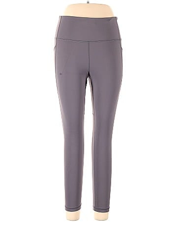 Crz Yoga Solid Gray Active Pants Size 14 - 66% off