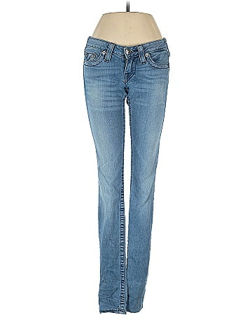 True Religion Solid Blue Jeans 24 Waist - 81% off