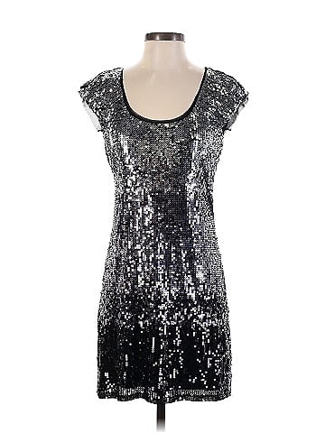 White house black market silver dress sale