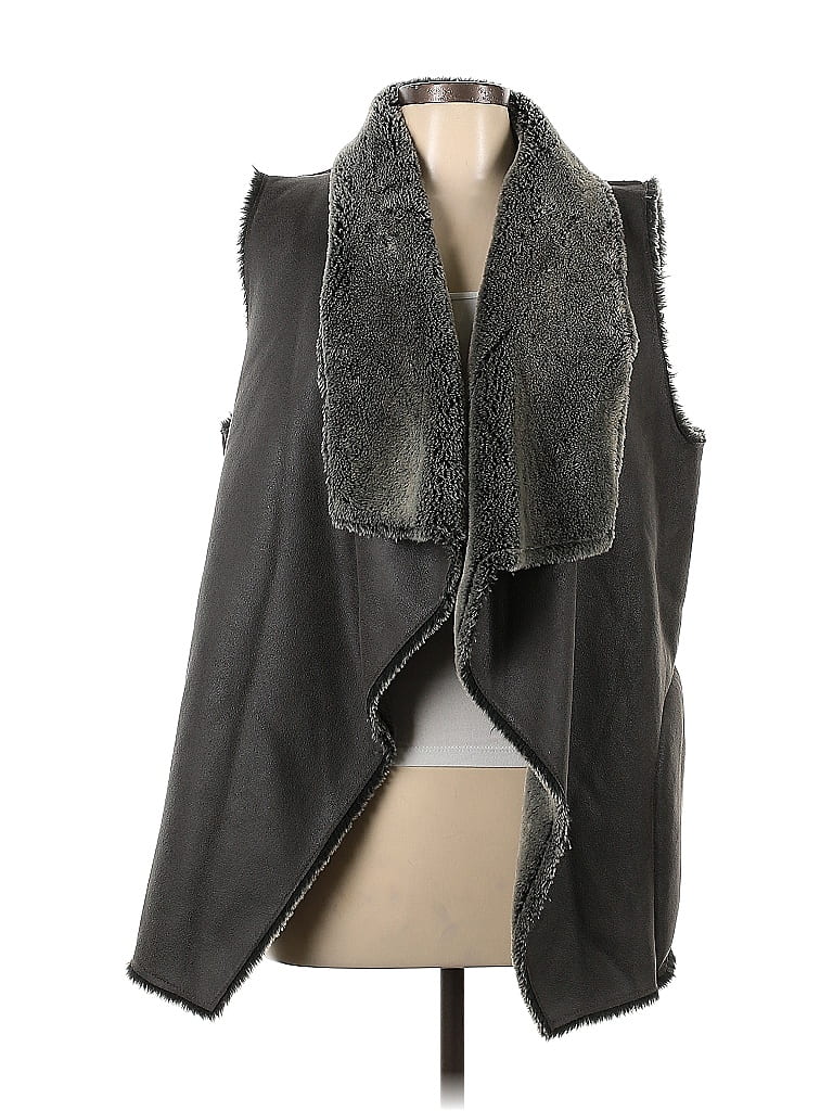 Velvet 100% Polyester Solid Gray Jacket Size L - 78% off | ThredUp
