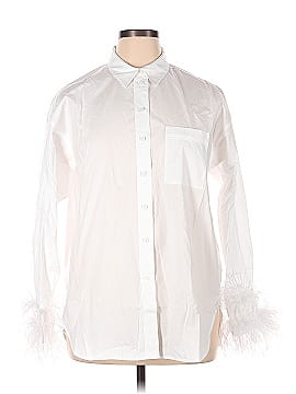J.Crew Collection Feather Trim Button Down (view 1)