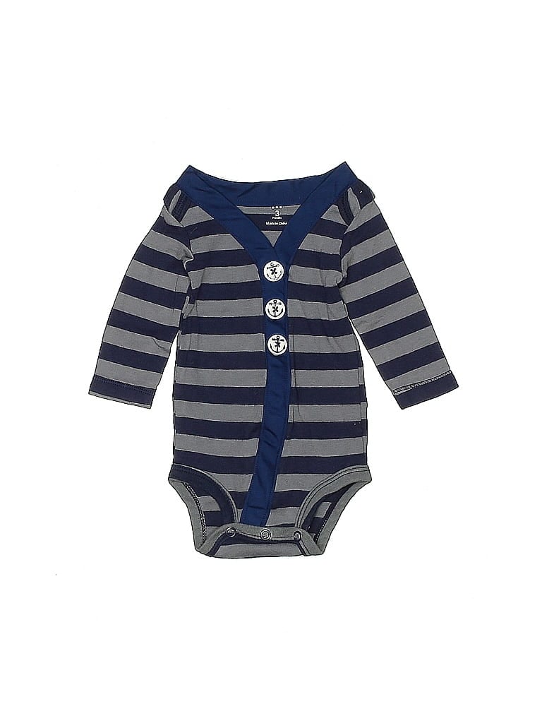 Pre-owned Unbranded Babies' Long Sleeve Onesie In Blue