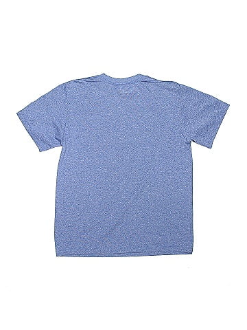 Superman 100% Polyester Color Block Marled Blue Short Sleeve T