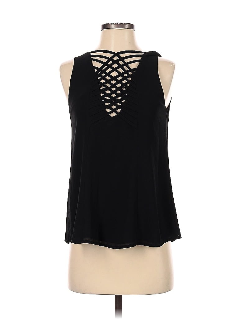 Pre-owned Naked Zebra Sleeveless Blouse In Black