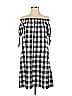 Ann Taylor LOFT Checkered-gingham Grid Plaid Black Casual Dress Size S - photo 1