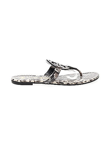 Tory burch black discount and silver sandals