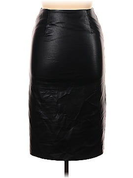 Silk & Salt Faux Leather Skirt (view 1)