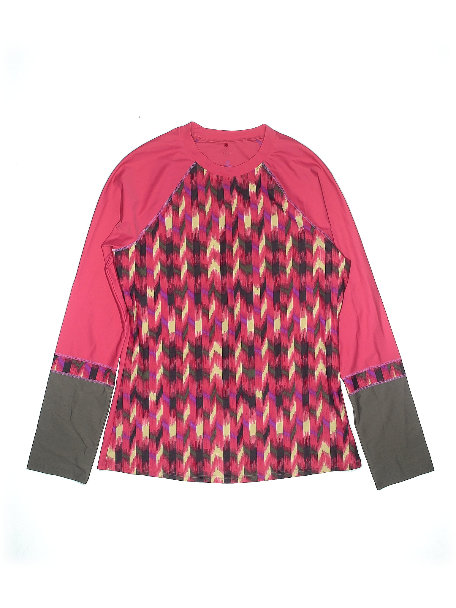 PrAna Multi Color Pink Rash Guard Size L 49 off ThredUp