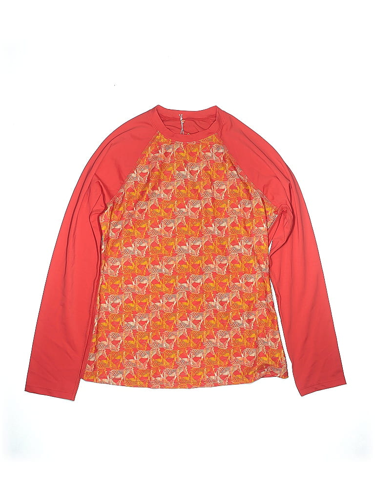 PrAna Multi Color Orange Rash Guard Size L - 35% off | ThredUp