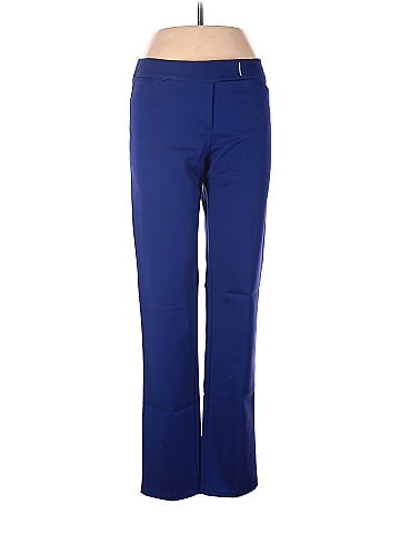 White House Black Market Solid Sapphire Blue Casual Pants Size 6