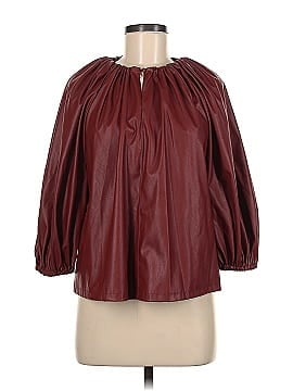 Who What Wear Faux Leather Top (view 1)