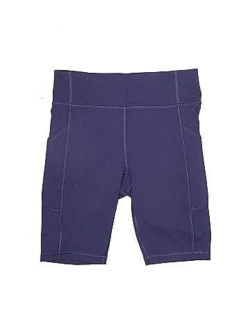 Lululemon Athletica Color Block Solid Navy Purple Athletic Shorts Size 8 -  32% off