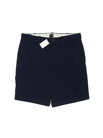 J.Crew Factory Store Solid Navy Blue Khaki Shorts 32 Waist - 69% off