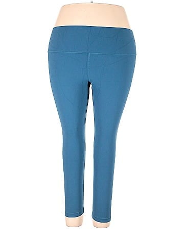 Lululemon Athletica Solid Blue Active Pants Size 20 (Plus) - 40% off