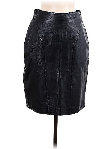 Plus size outlet leather skirt 60