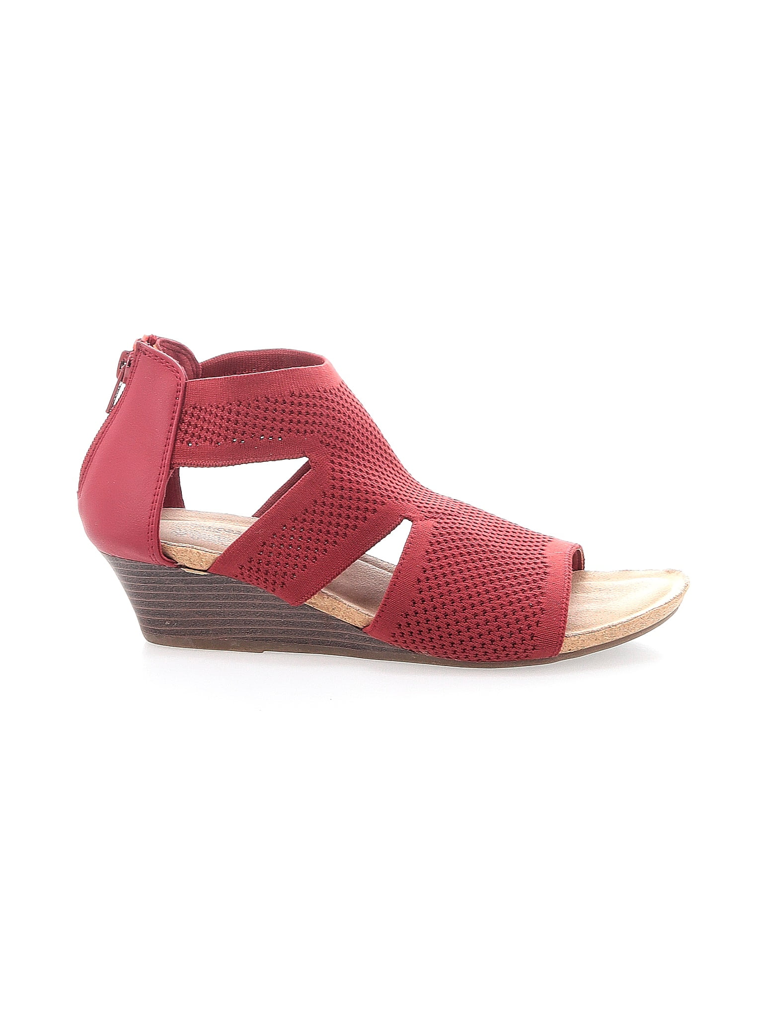 Croft & Barrow Solid Red Wedges Size 7 52 off ThredUp