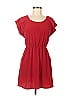 Papercut Clothing 100% Polyester Red Ivory Short Sleeve Blouse Size M - photo 1