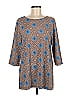 Diane von Furstenberg 100% Polyester Brown 3/4 Sleeve Blouse Size M - photo 1