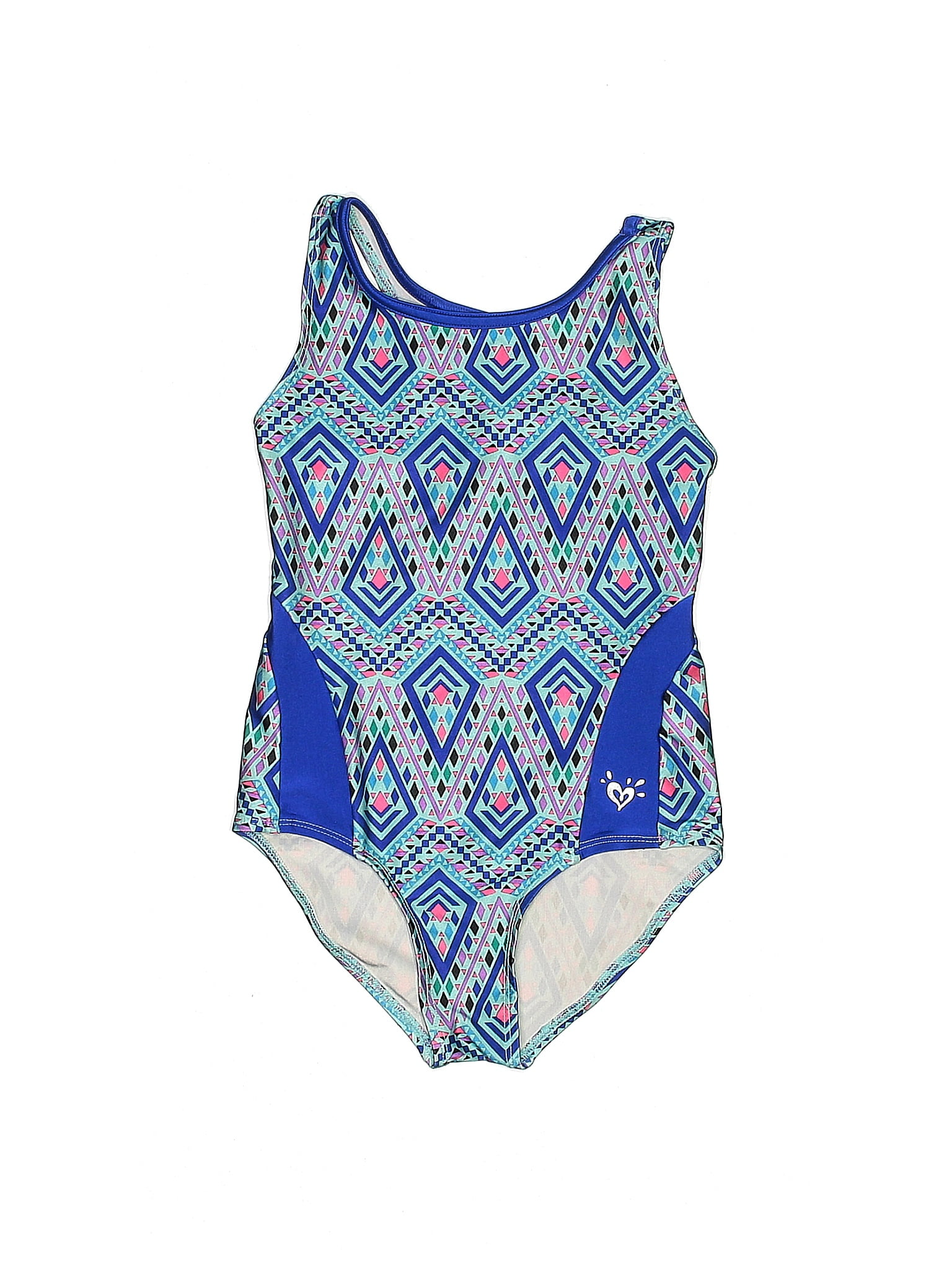 Justice Blue One Piece Swimsuit Size 6 - 40% off | ThredUp