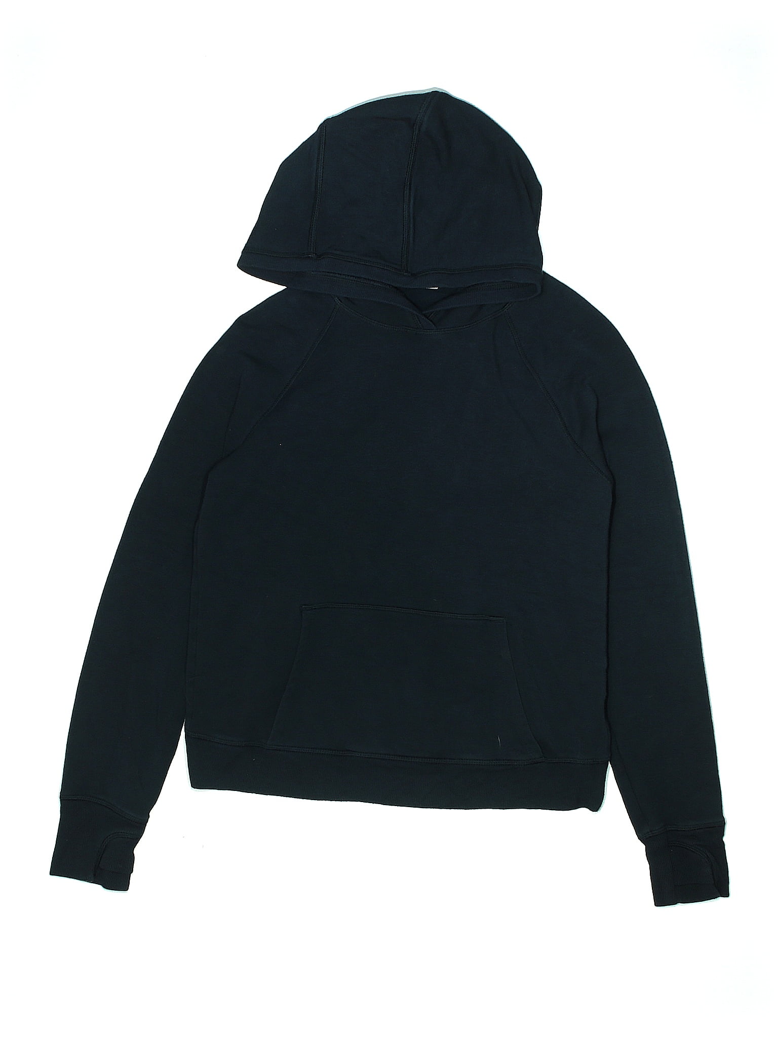 Athleta Solid Black Zip Up Hoodie Size 14 66 off ThredUp