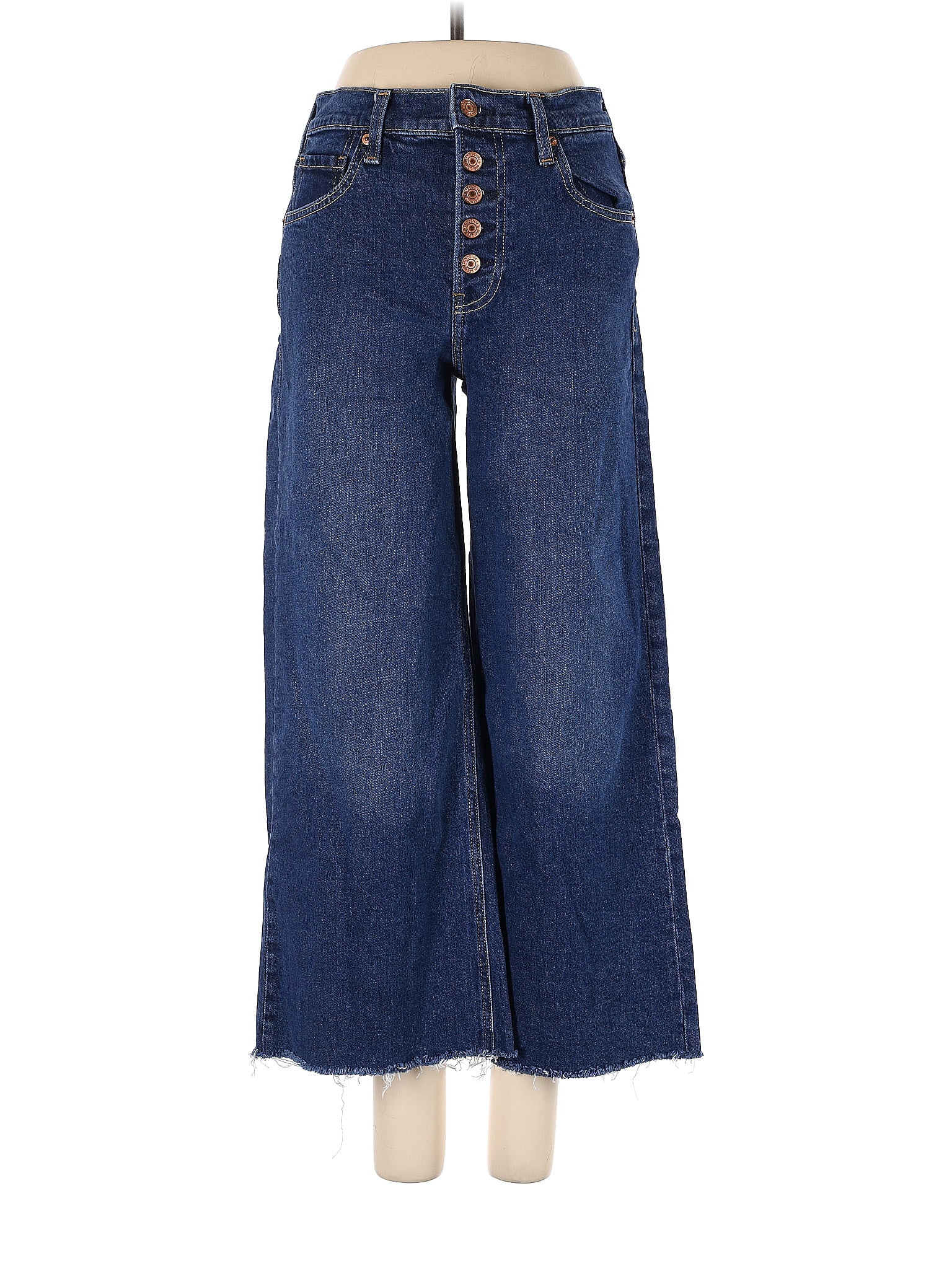 Gap Solid Blue Jeans Size 4 (Petite) - 67% off | ThredUp