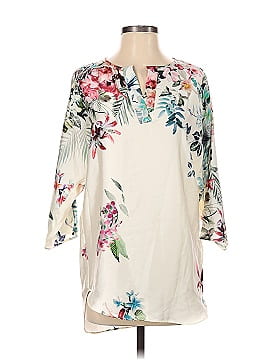 Zara Basic 3/4 Sleeve Blouse (view 1)