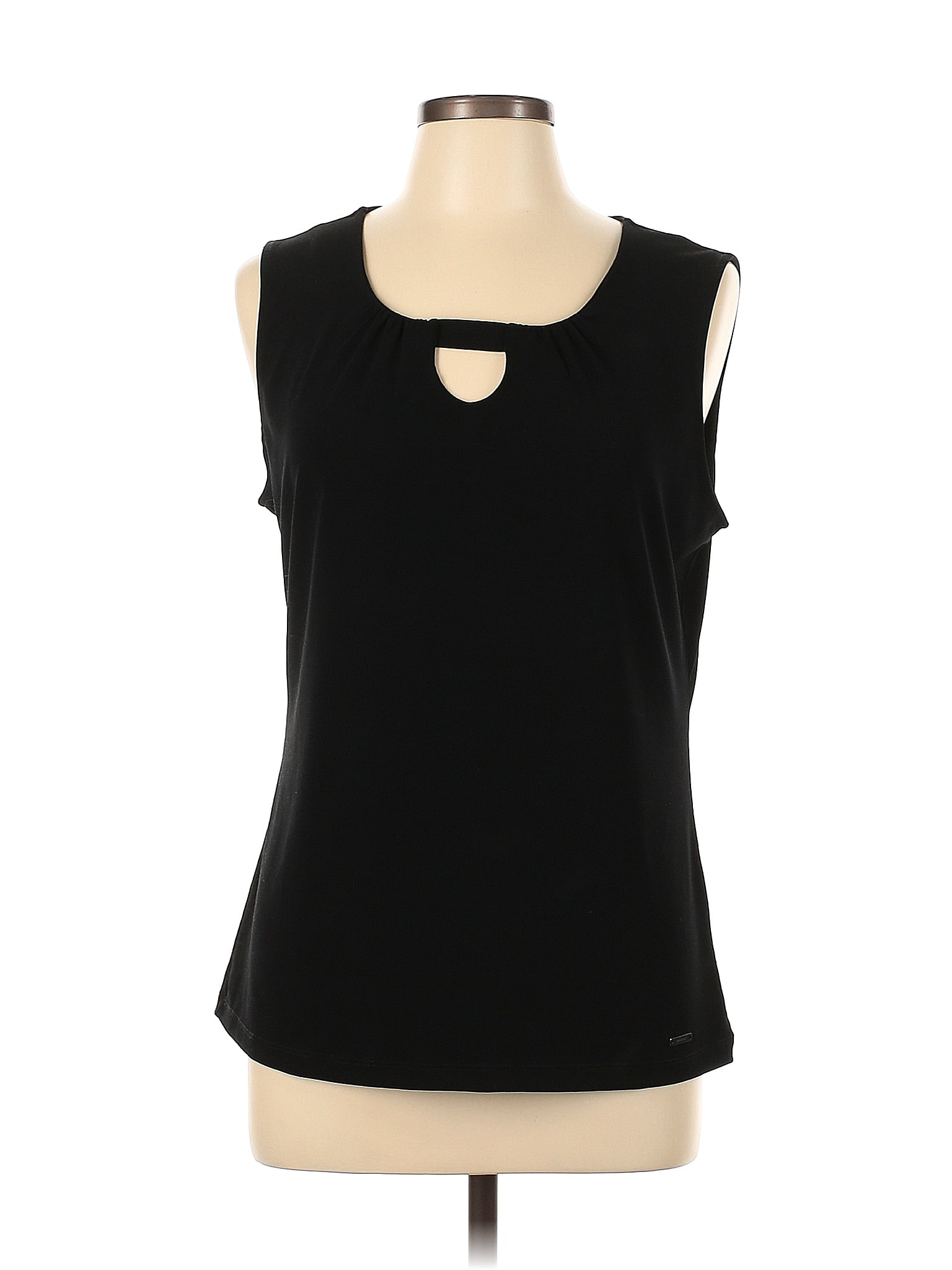 Tahari Black Sleeveless Top Size L - 73% off | ThredUp