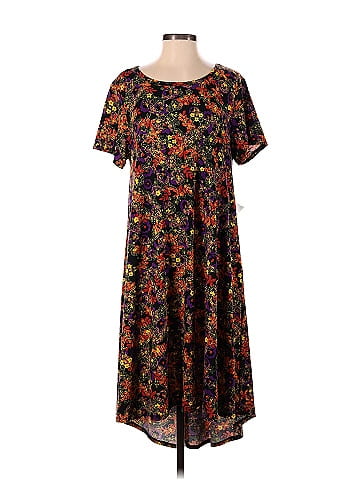 Lularoe Multi Color Black Casual Dress Size M - 54% off