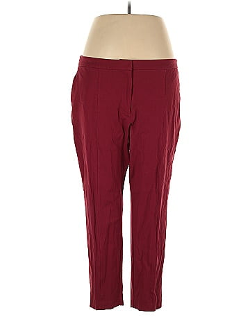 J.Jill Polka Dots Maroon Burgundy Casual Pants Size 18 (Plus) - 64