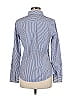Banana Republic Factory Store Stripes Blue Long Sleeve Button-Down Shirt Size 8 - photo 2