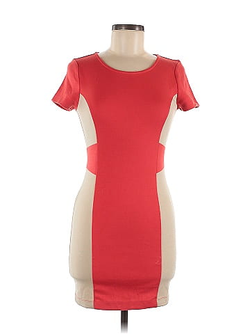 Red casual cheap dress forever 21