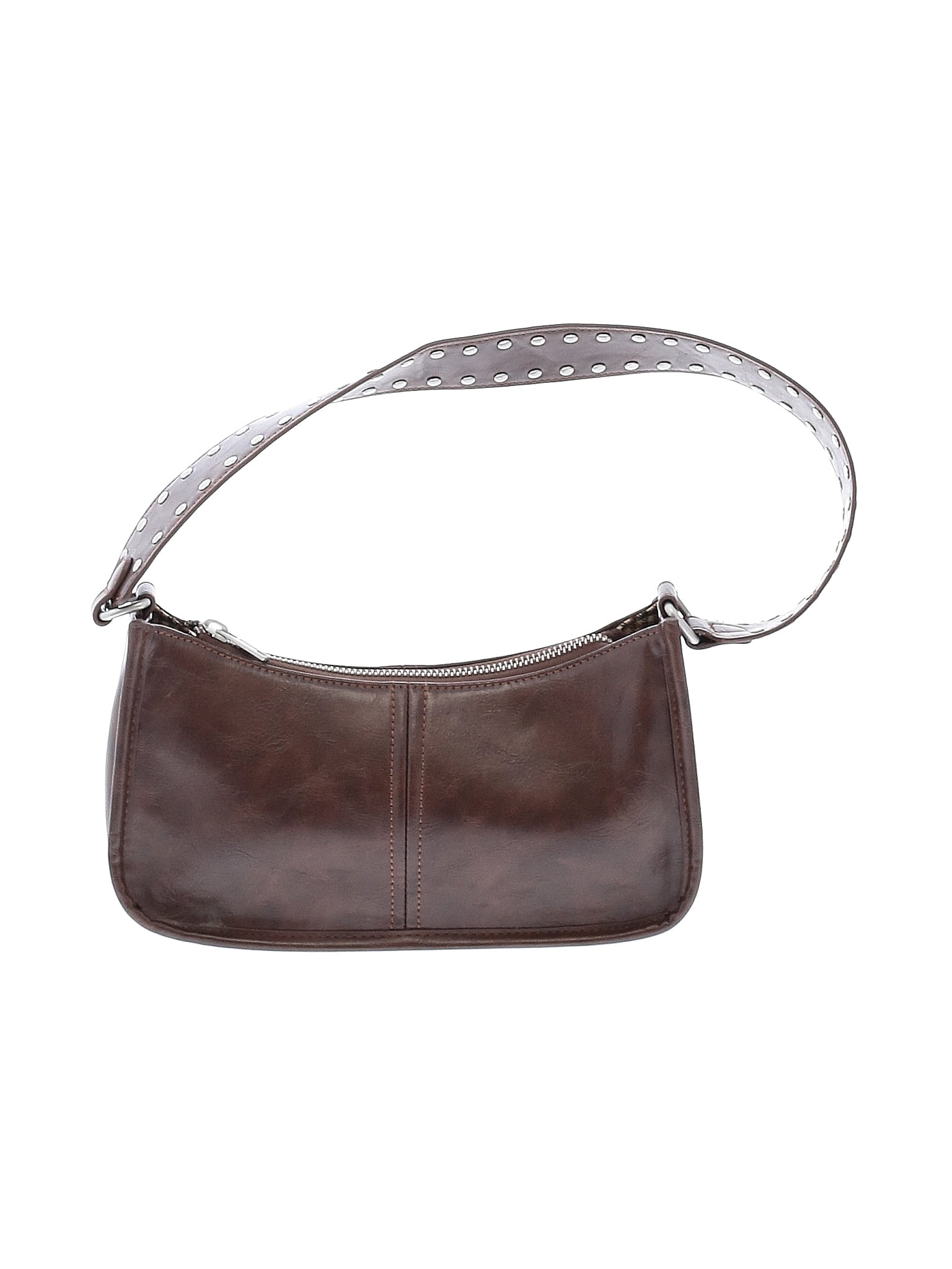 Brandy Melville 100% Polyurethane Solid Brown Shoulder Bag One Size ...