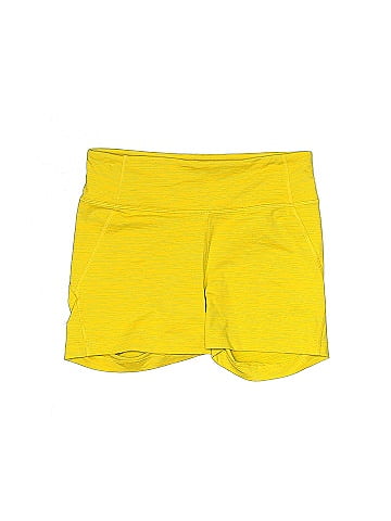 Outdoor Voices Solid Yellow Athletic Shorts Size S - 54% off