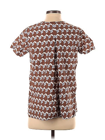 Alysi Short Sleeve Silk Top (view 2)