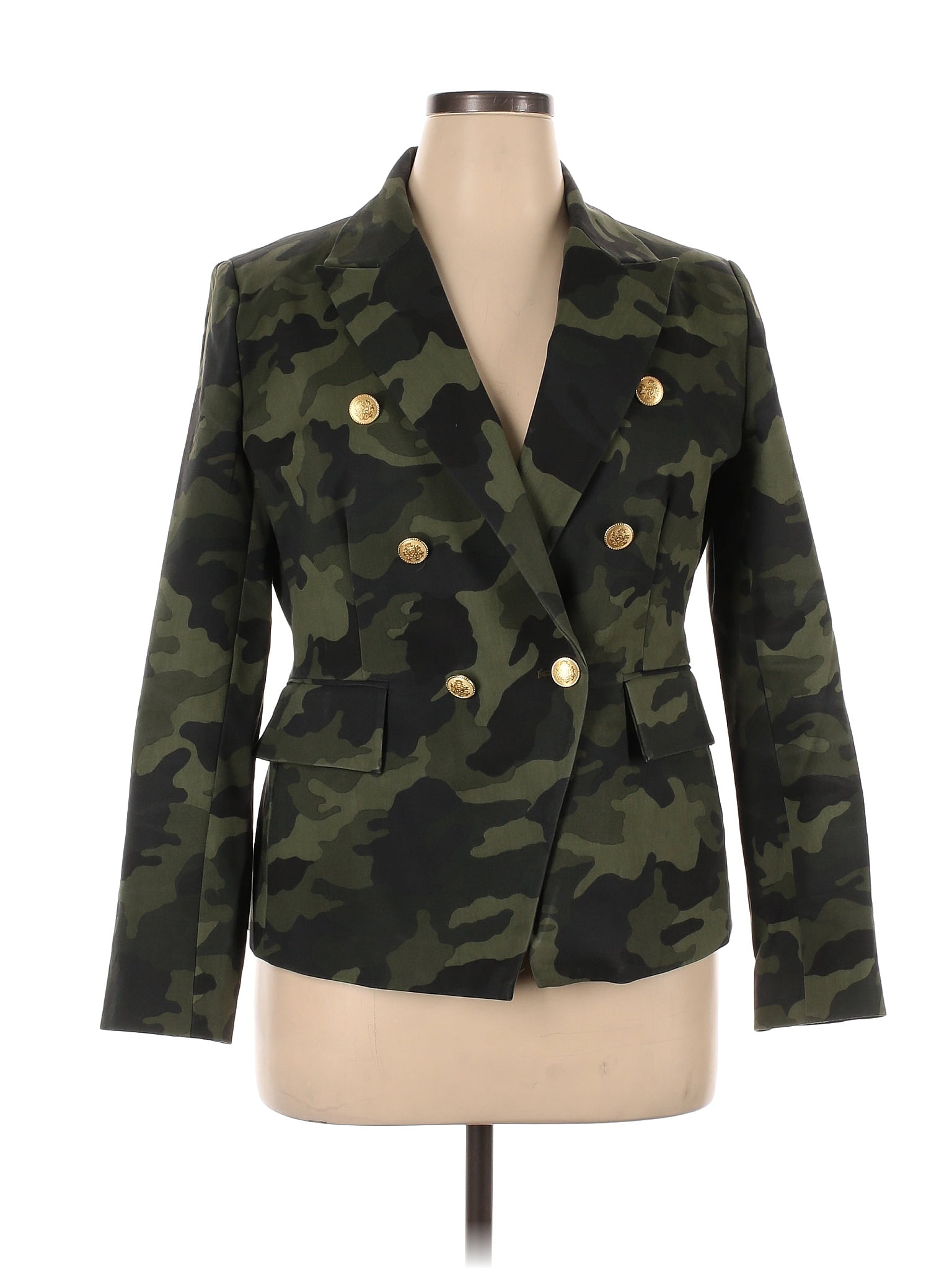 Boston Proper Camo Green Blazer Size 16 - 65% off | ThredUp