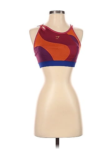 Gymshark Color Block Orange Sports Bra Size XS (Estimated) - 64