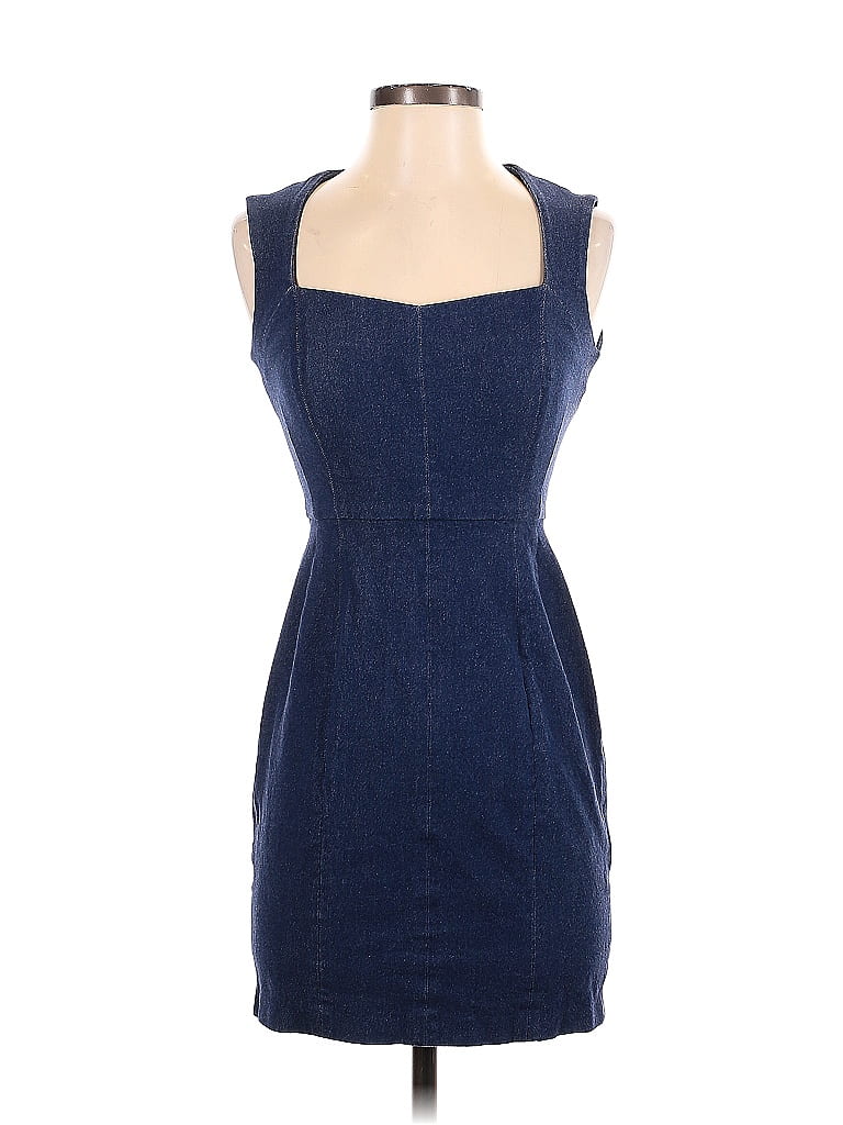 Banana Republic Blue Casual Dress Size 2 (Petite) - photo 1